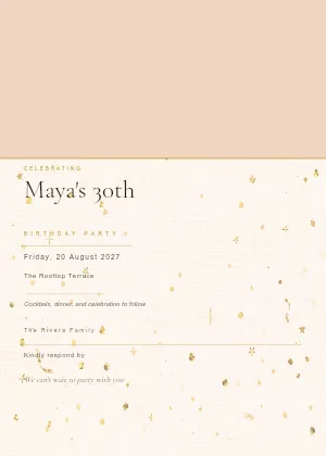Modern Photo Party invitation template
