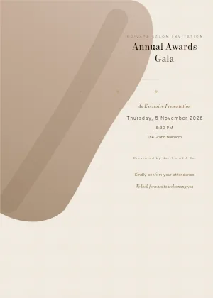 Luxury Brand Salon invitation template