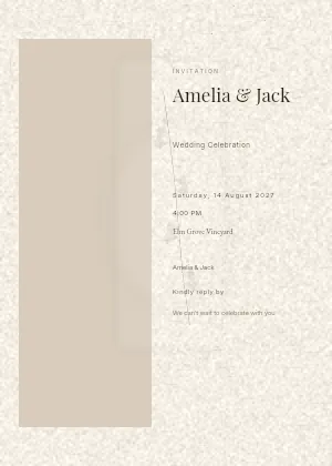 Gallery Vellum Portrait invitation template