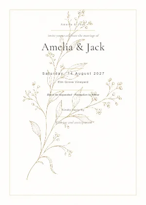 Minimal Botanical Wedding