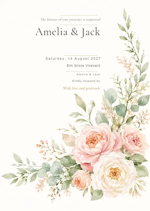 Romantic Floral Corner